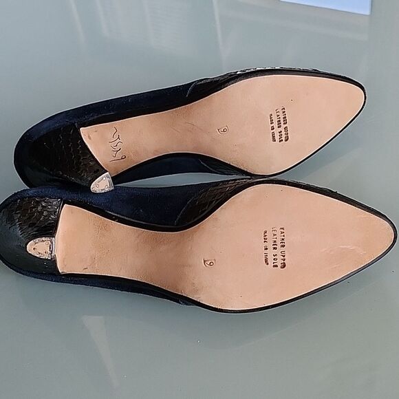 Andrea Pfister Vintage Snakeskin and Leather Heels - Picture 9 of 9